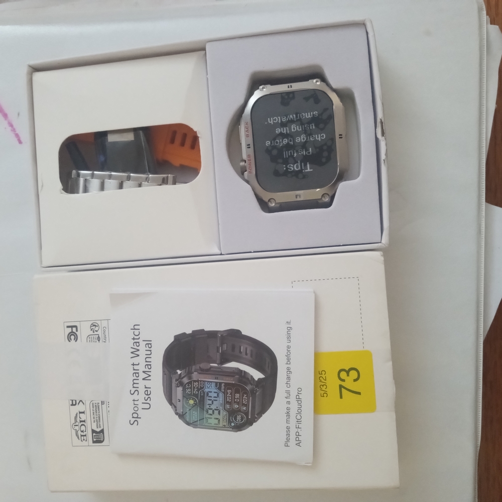 Silver Sports Smart Watch